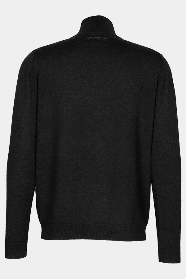 ΠΛΕΚΤΗ ΖΑΚΕΤΑ KARL LAGERFELD - 990 ΜΑΥΡΟ